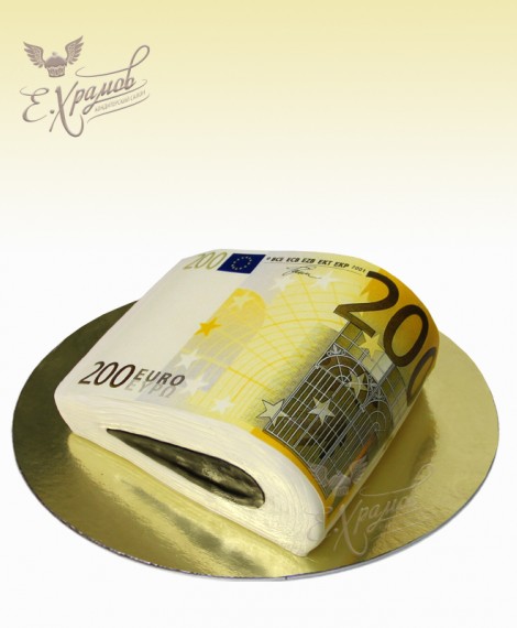 Торт с купюрами Евро