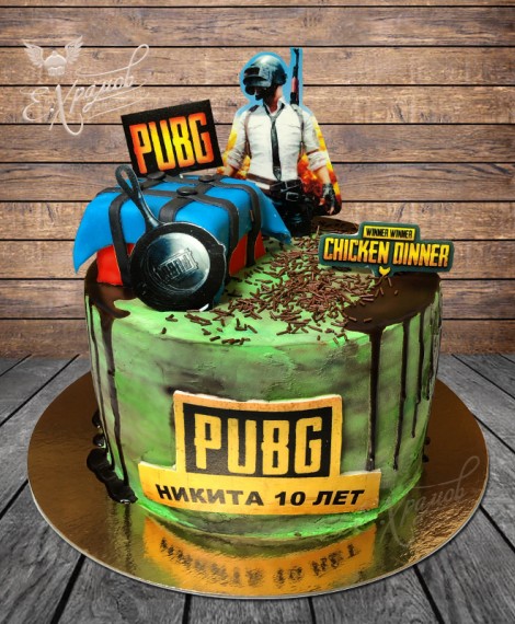 Кремовый торт PUBG