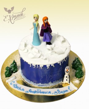 Торт по сказке Frozen