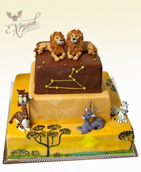 Торт Свадьба львов