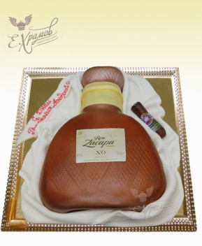 Торт бутылка Zacapa